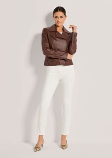 Biker-style leather jacket thumbnail 3