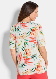 T-shirt en jersey à imprimé floral thumbnail 3
