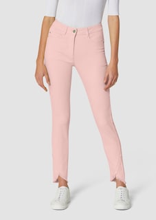 Schlanke Jeans mit Fransensaum thumbnail 2