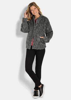 Veste laineuse, aspect fourrure thumbnail 2