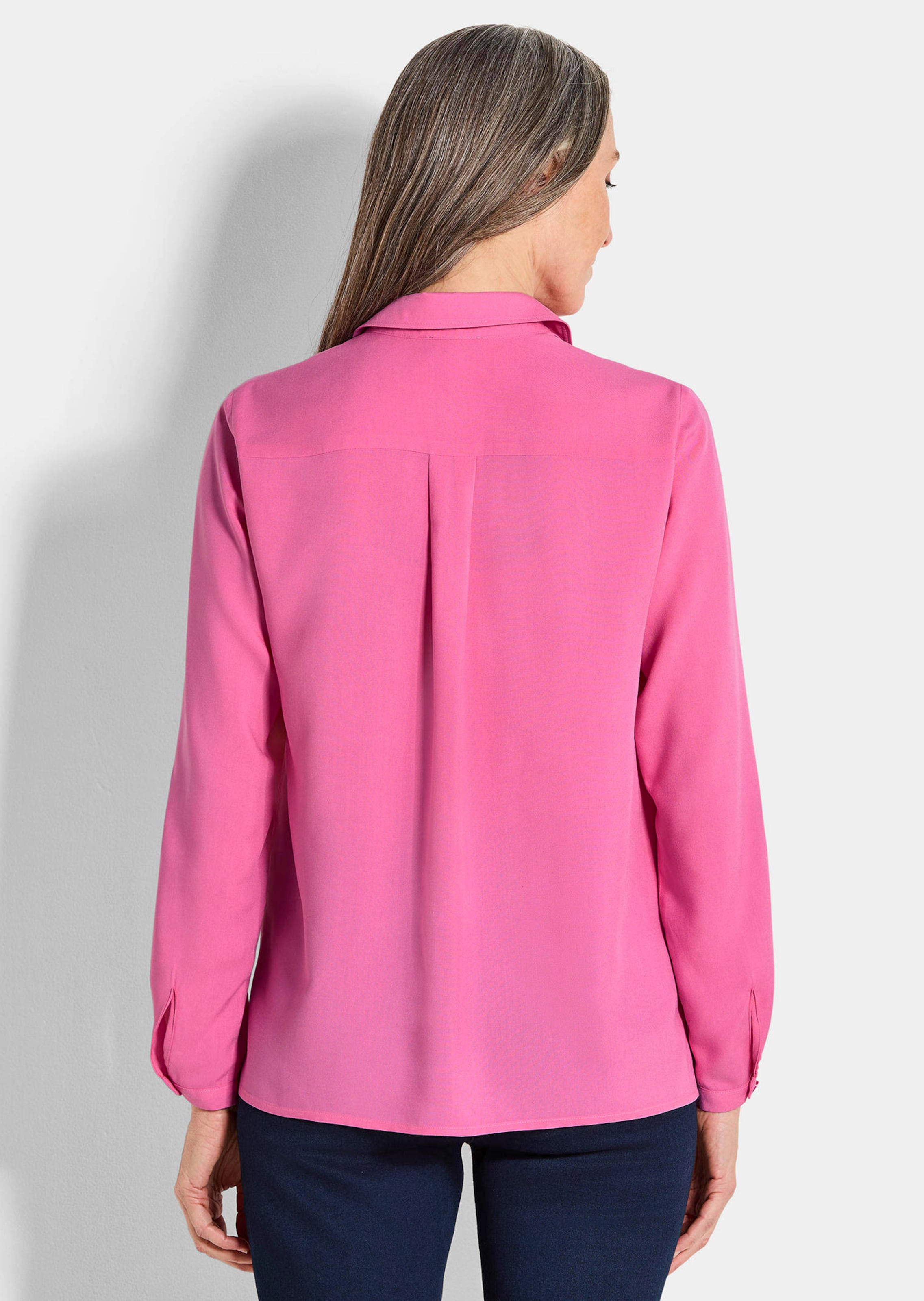 Overslagblouse van zuivere viscose thumbnail 3