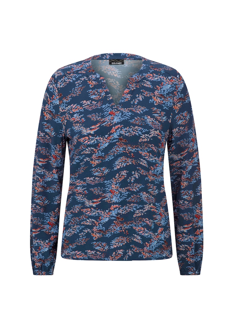 Blouse van glinsterende slinky-jersey