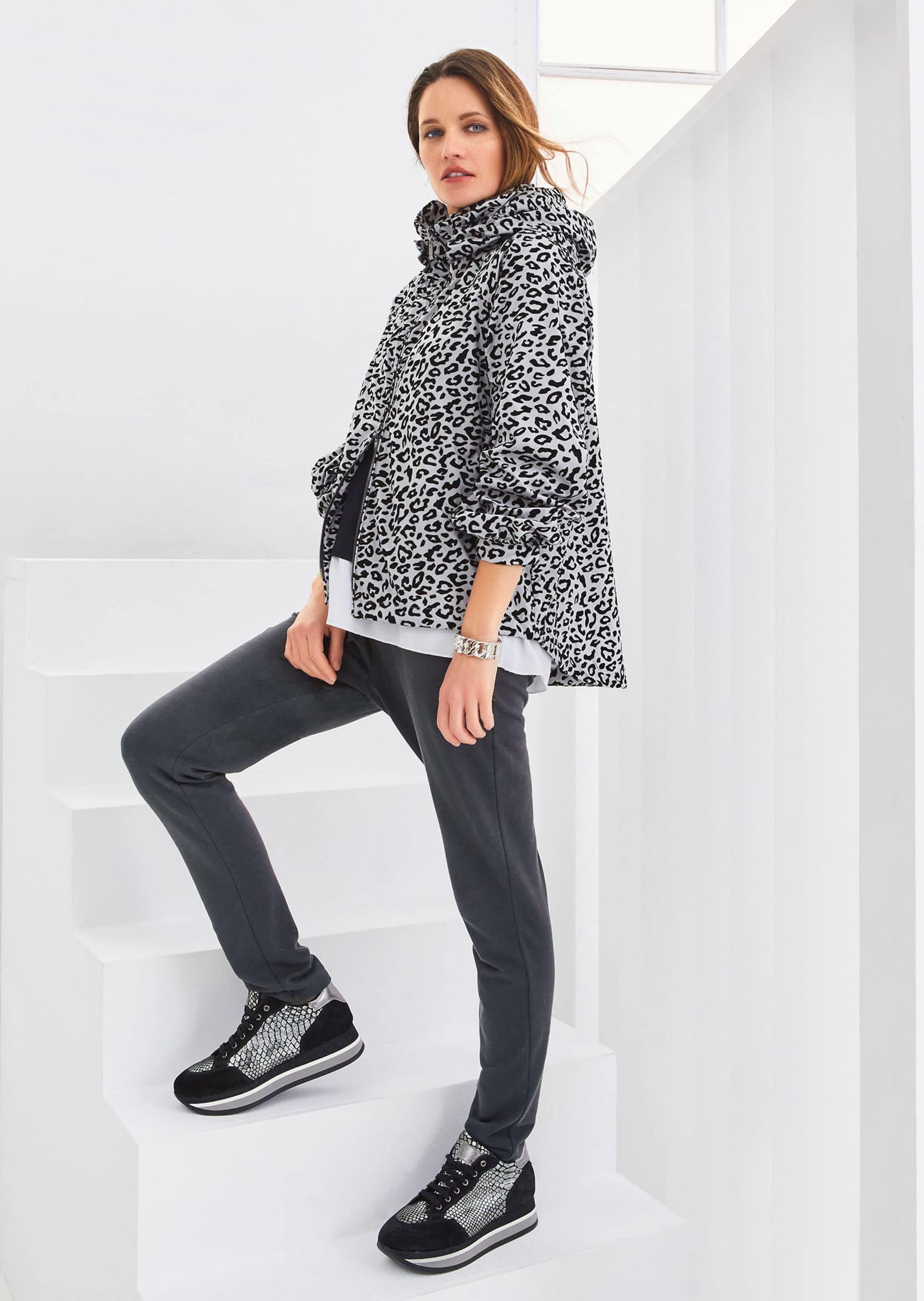 Modieuze platform sneakers met vetersluiting