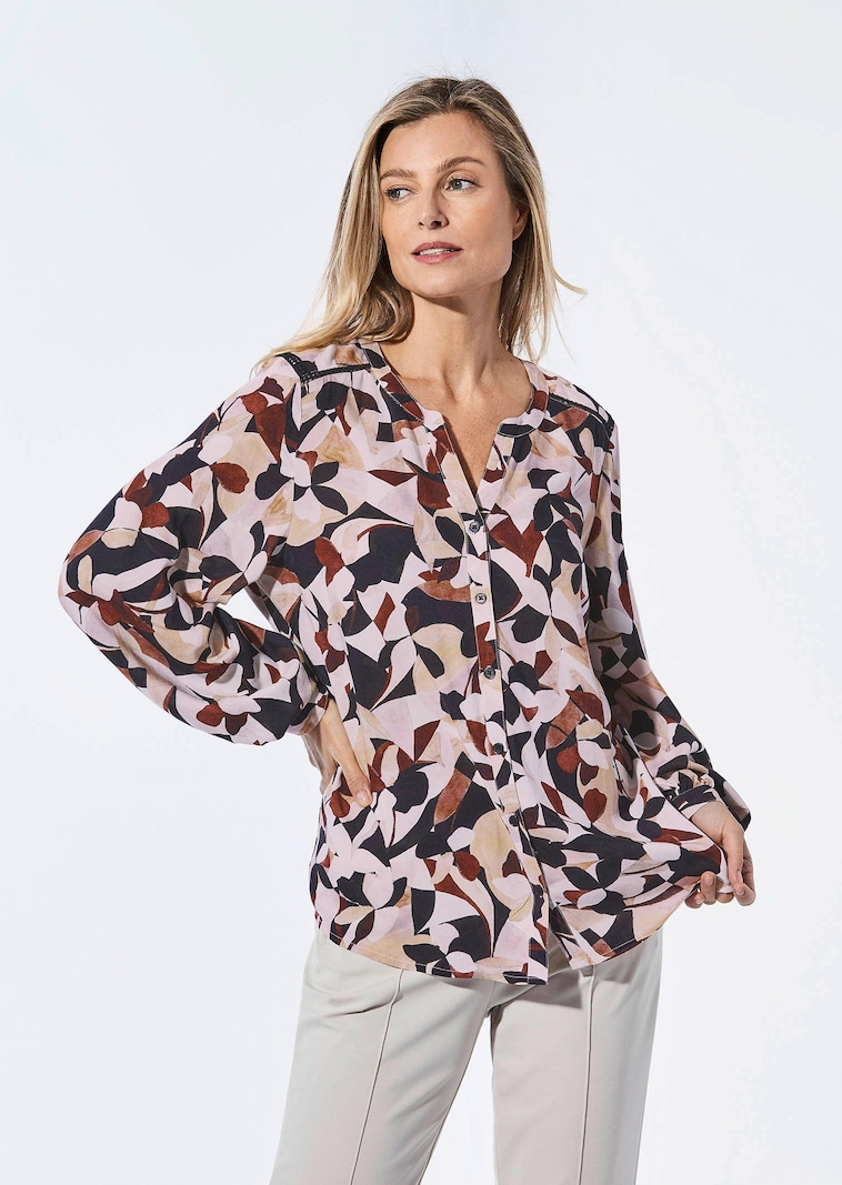 Blouse met tuniekhals