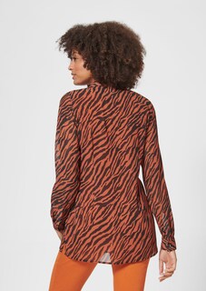 Long-line animal print blouse thumbnail 4