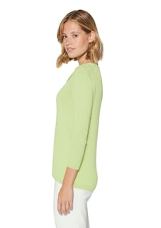 Feinstrick-Pullover mit 3/4-Ärmeln und Cut-out thumbnail 5