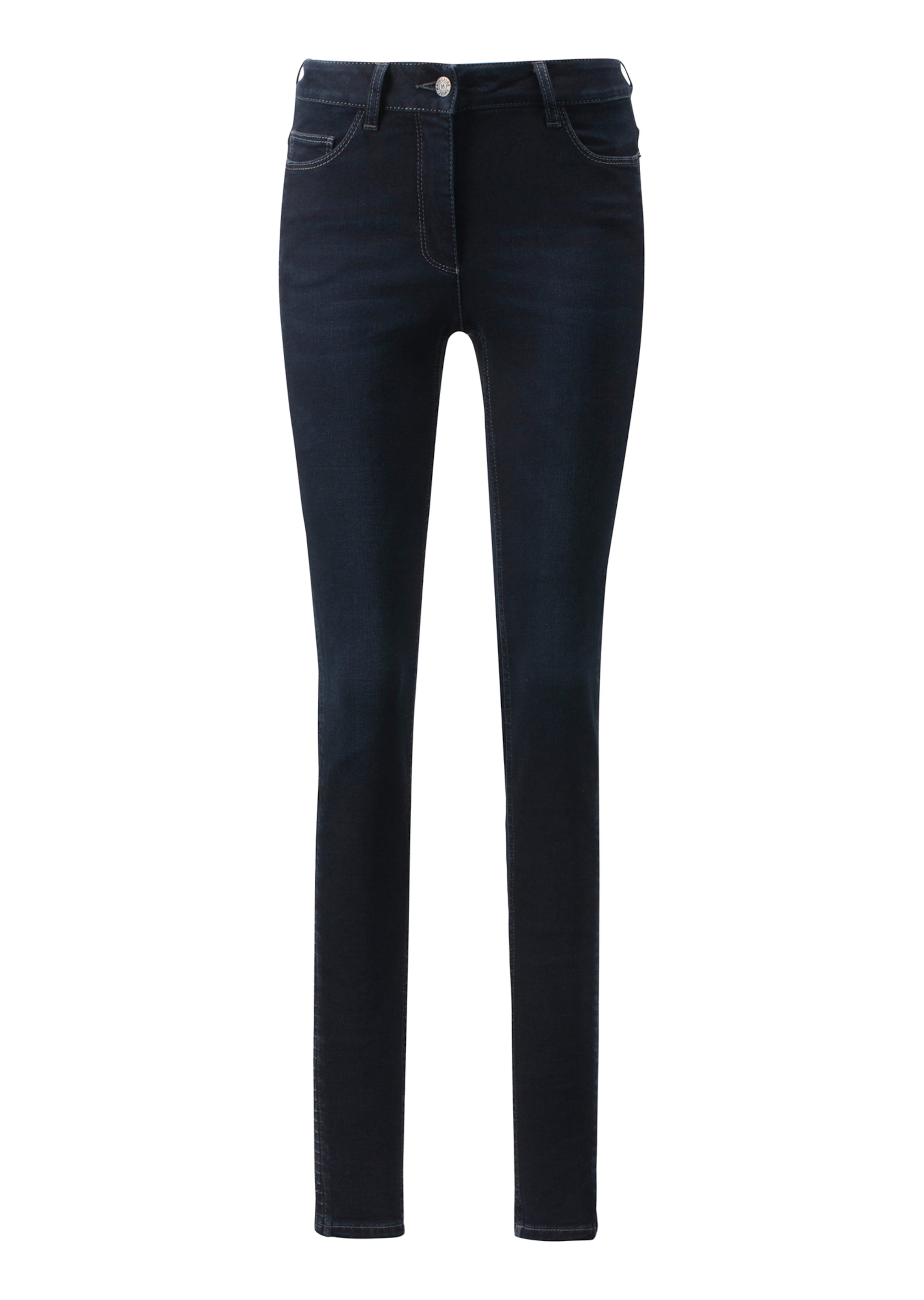 Enge Jeans mit Raffung