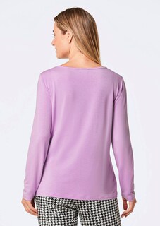 T-shirt à manches longues avec imprimé pailleté thumbnail 3