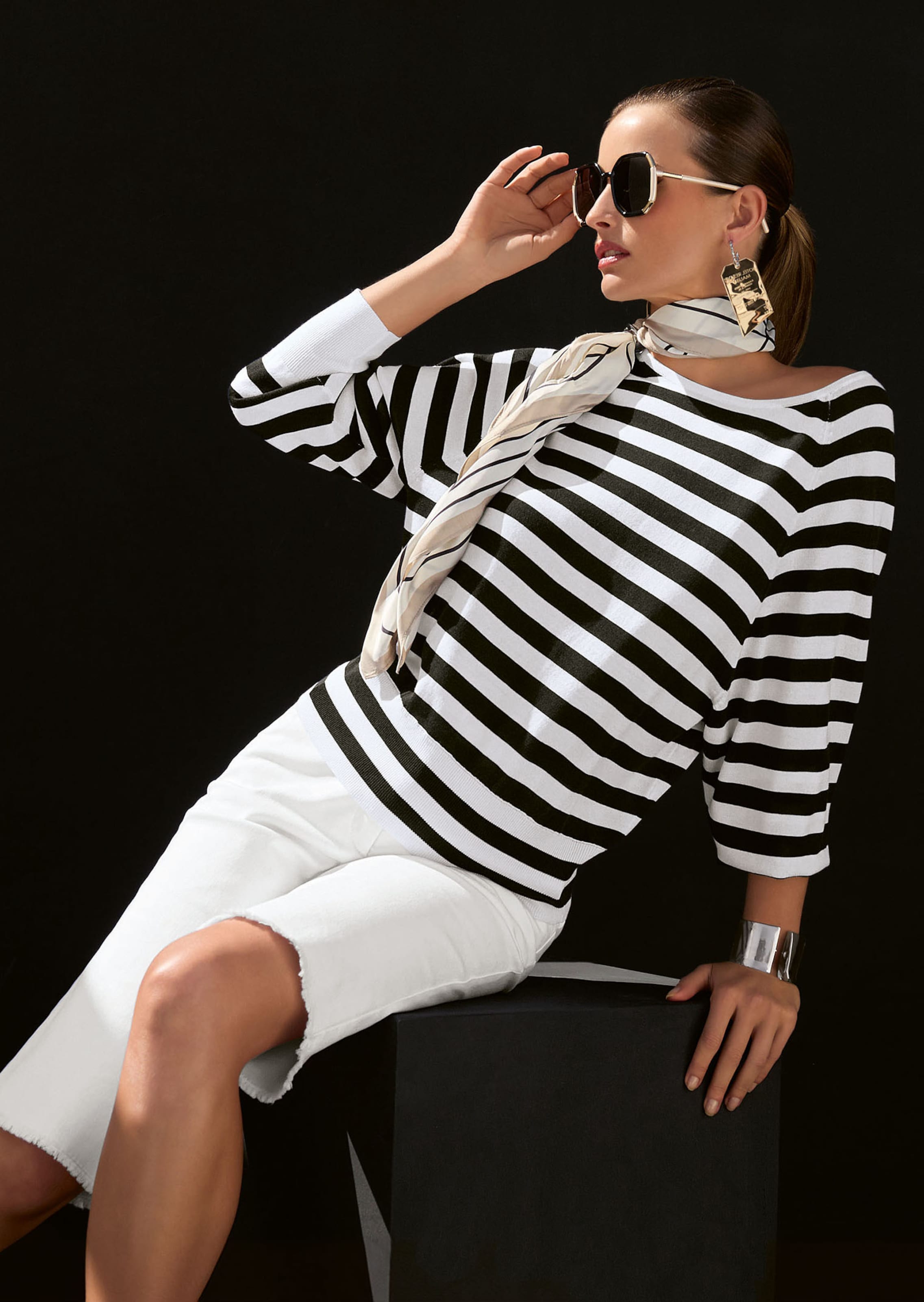 Pullover met vleermuismouwen