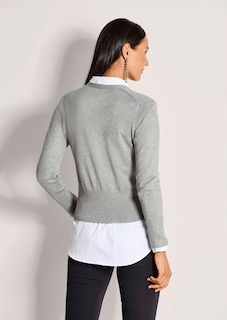 Strickjacke aus Viskose-Stretch thumbnail 4