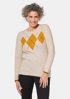 Zachte pullover met hoogwaardige intarsia thumbnail 1