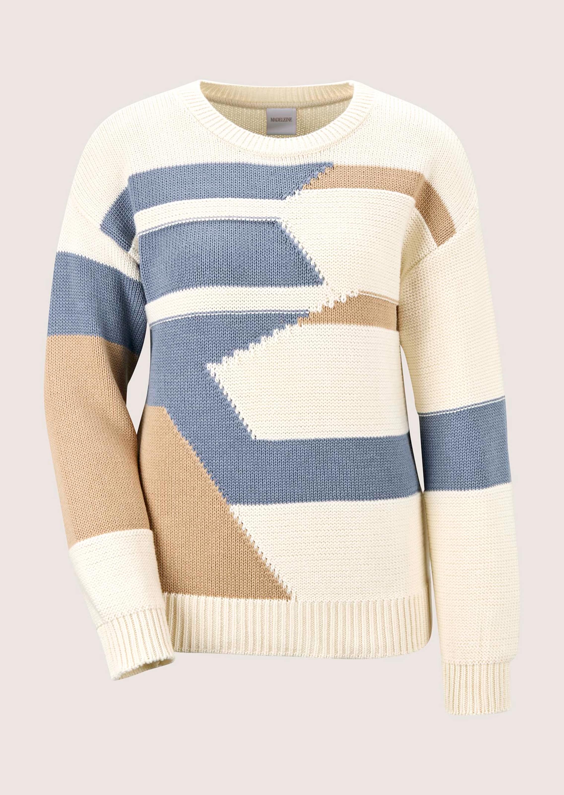 Trui met intarsia-patroon