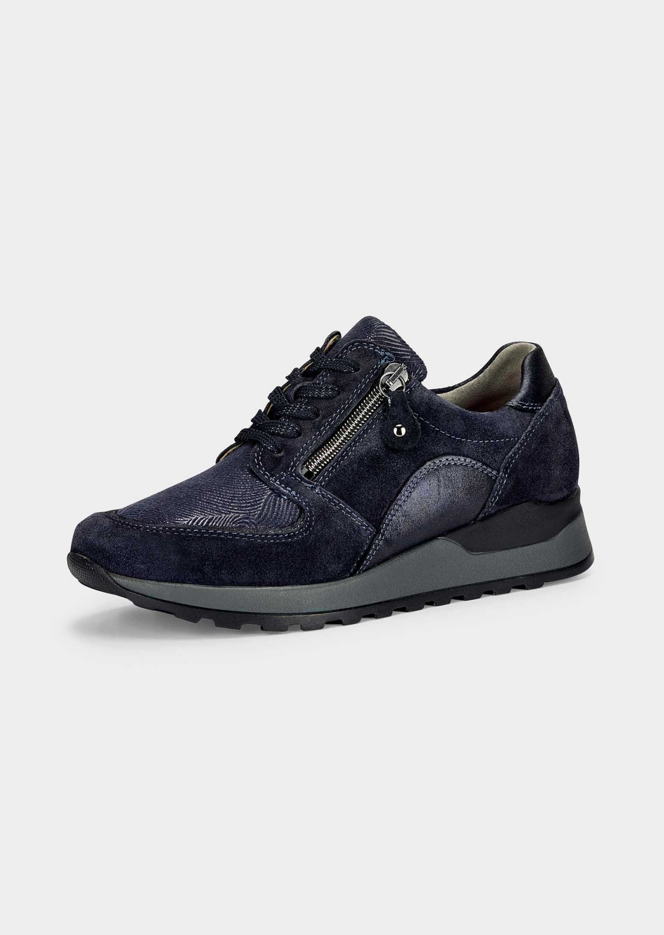 Chaussures à lacets hallux en cuir et textile