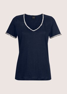 Kurzarm-Shirt aus Leinen thumbnail 7
