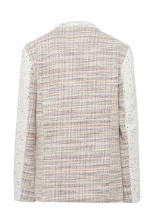 Blazer en tissu bouclette de qualité et paillettes thumbnail 3