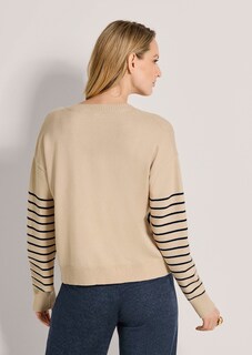 Sportiver Strickpullover mit Streifenmuster thumbnail 4