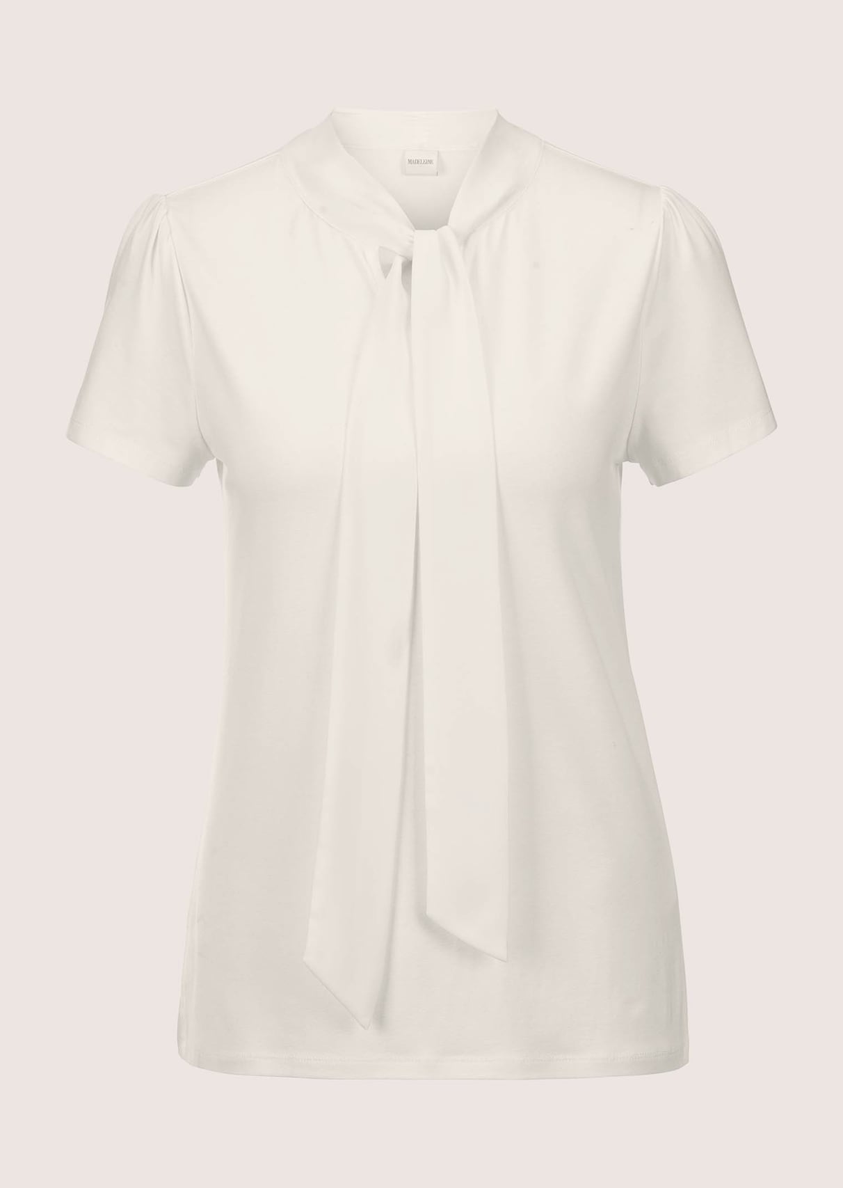 Blousetop met striksjaal