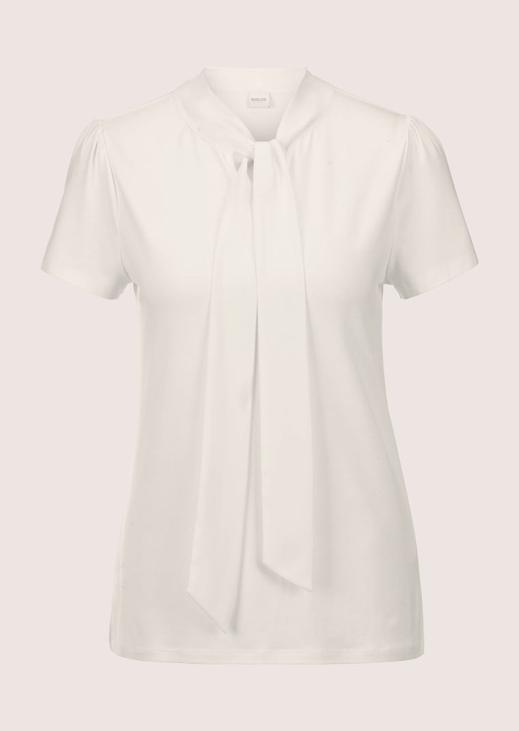 Blousetop met striksjaal