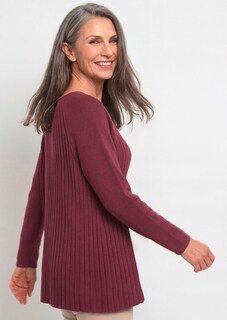 Strickpullover mit Baumwolle in A-Linie thumbnail 7