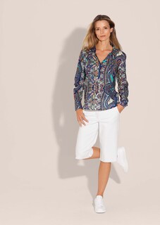 Een blouse met doorgang en paisley-print thumbnail 2