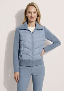 Quilted jacket with large collar thumbnail 2