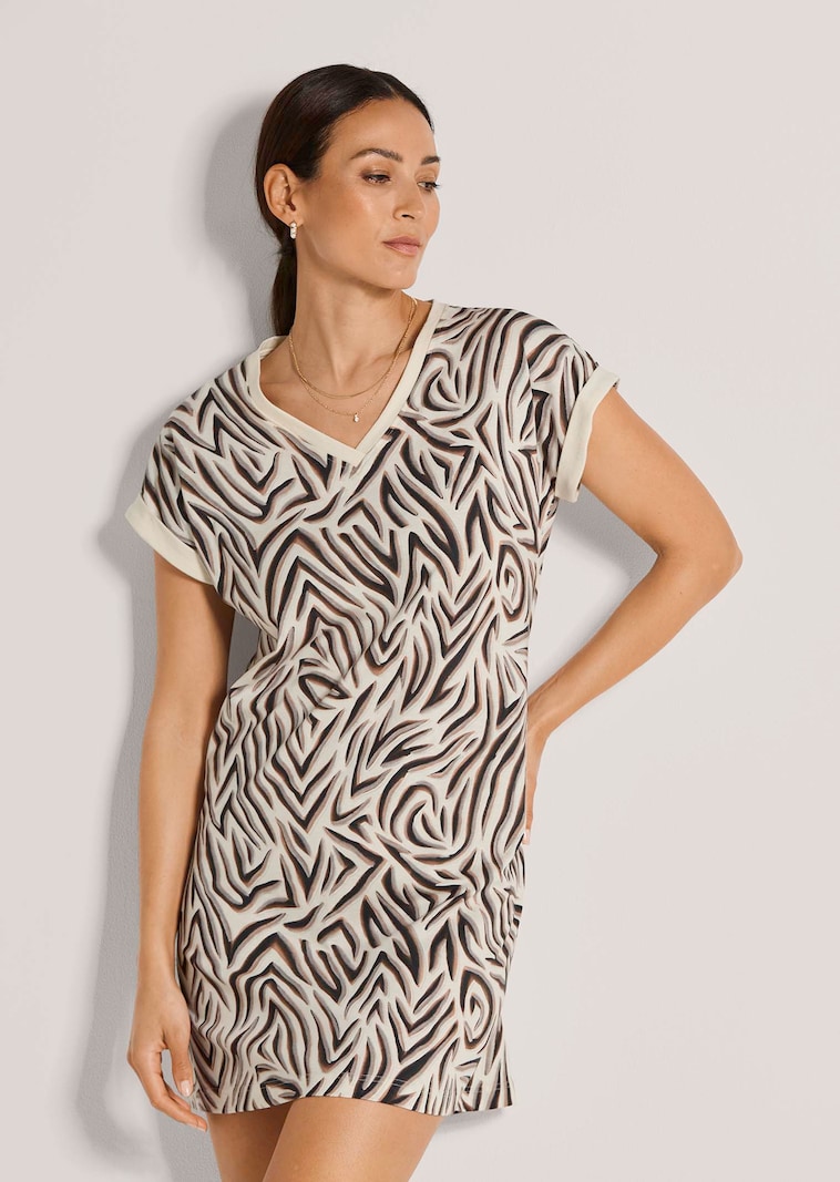 Nachthemd mit abstraktem Zebra-Druck