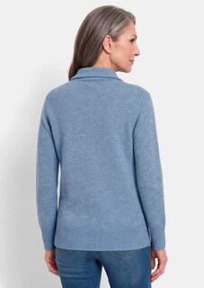 Strickjacke in Rippenstruktur mit Reissverschluss thumbnail 3