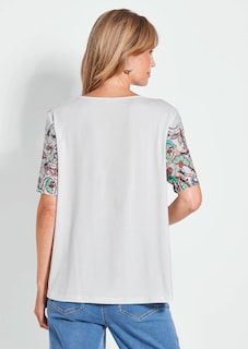 Blusenshirt mit platziertem Paisley-Muster thumbnail 3