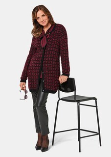 Schicker Strickcardigan mit Glanzgarnen thumbnail 4