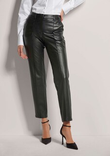 Hose im Leder-Look mit Biesen thumbnail 2