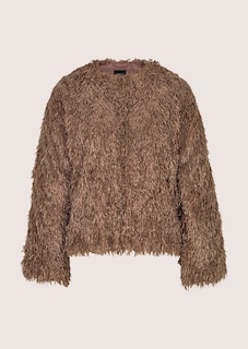 Glamouröse Shirtjacke in Feder-Optik thumbnail 7