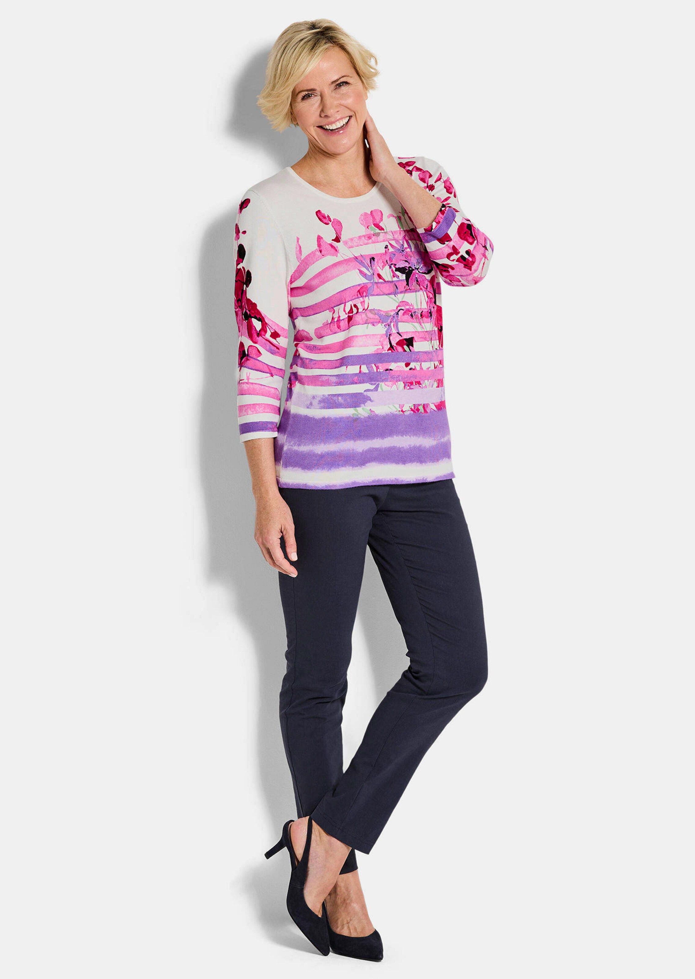 Onderhoudsarme pullover met boothals thumbnail 2