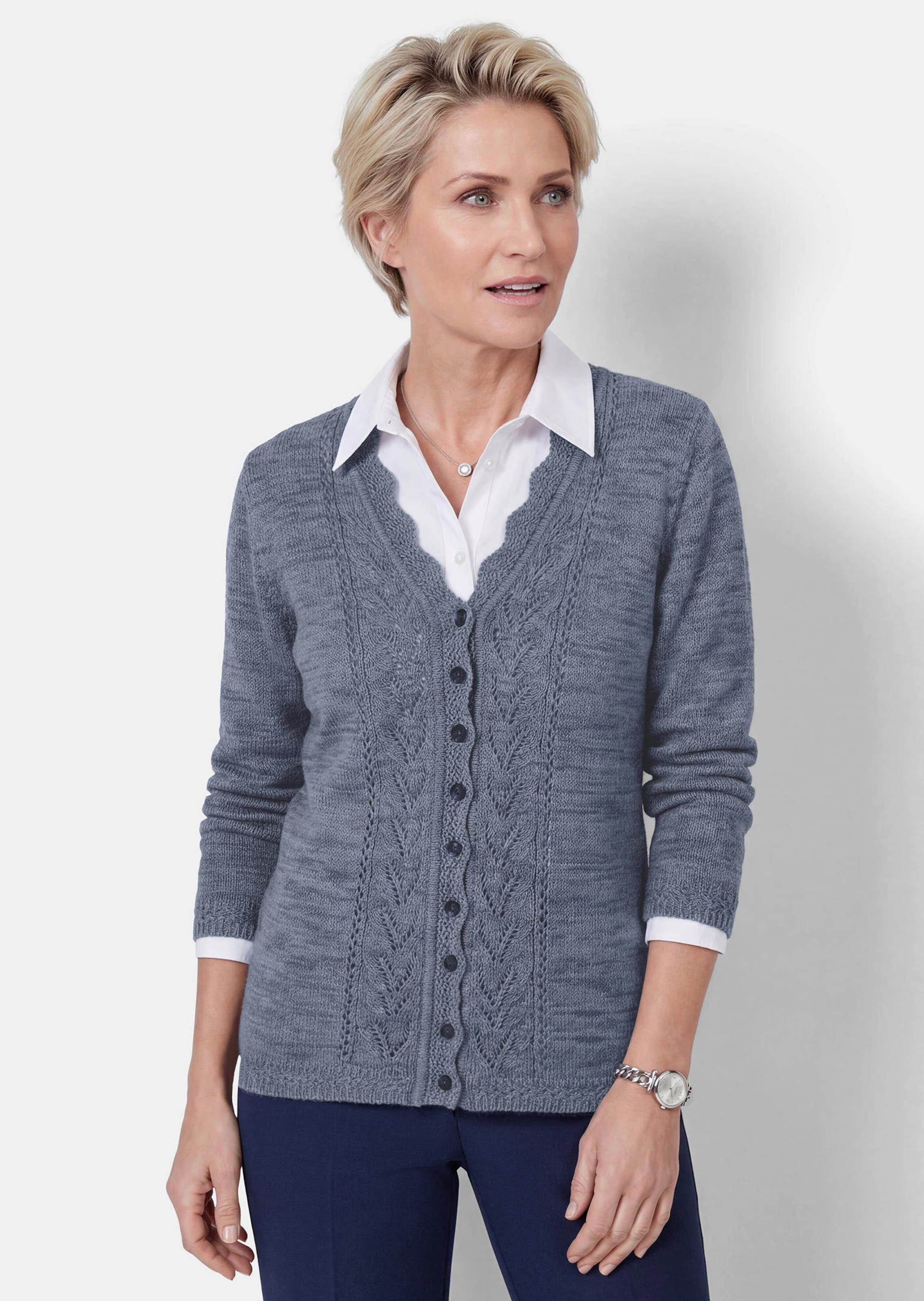 Cardigan avec détails ajourés fins