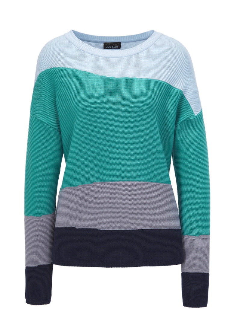 Pull en tricot rayé