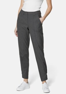 Konische Stretch-Hose mit Saumriegeln thumbnail 2
