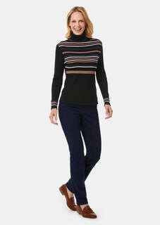 Figurschmeichelnder Rollkragenpullover mit Glanzgarn thumbnail 2