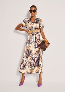 Midikleid mit Paisley-Muster thumbnail 5