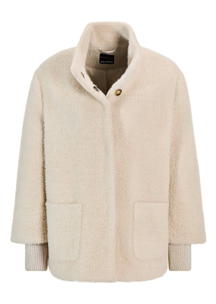 Veste tendance avec finitions en tricot