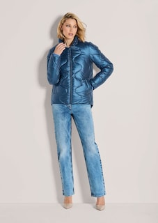 Wattierte Steppjacke mit Stehkragen thumbnail 3