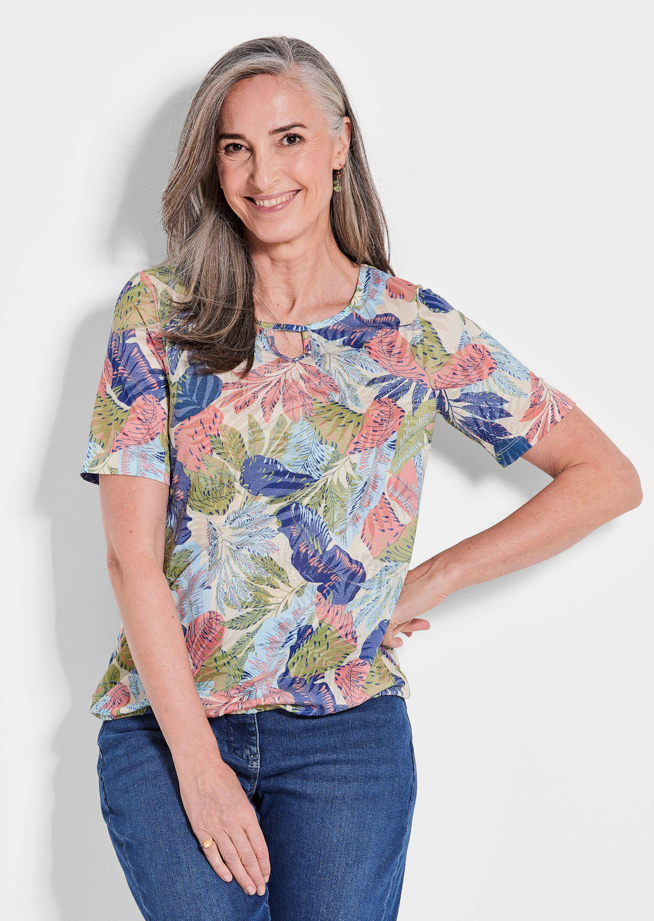 Printshirt in Ausbrenner-Optik
