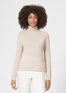 Cashmere roll neck jumper thumbnail 2