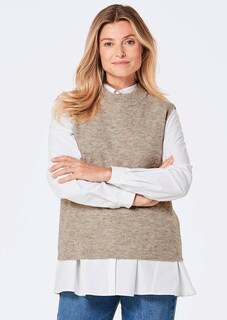 Ribpullover met opstaande kraag thumbnail 7