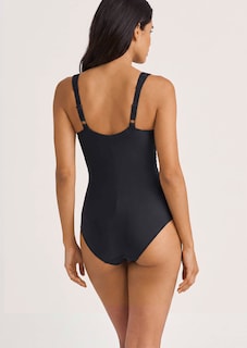 Shaping bodysuit with built-in non-wired bra thumbnail 3
