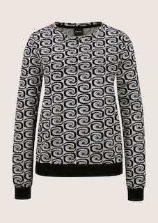 Sweatshirt mit Retro-Muster thumbnail 7
