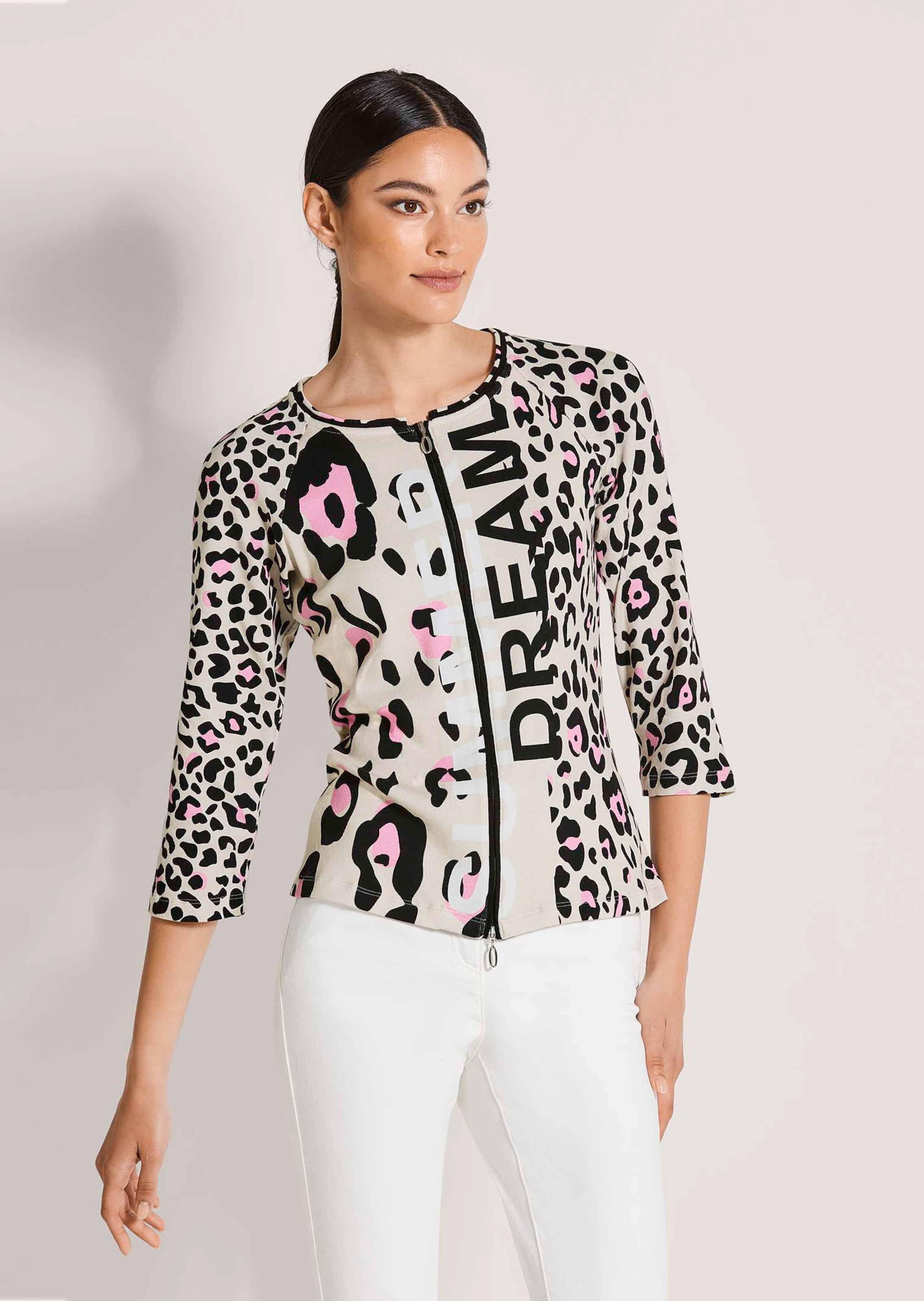 Shirtjacke mit Animalprint
