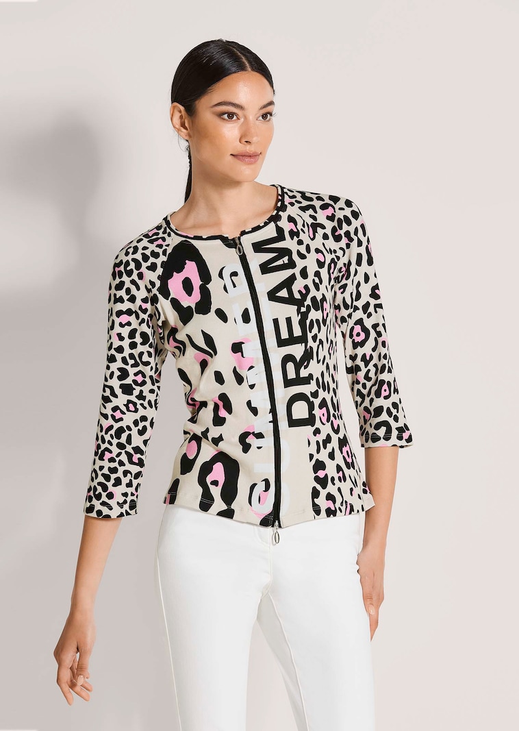 Shirtjacke mit Animalprint
