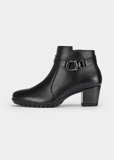 Stiefeletten aus Glattleder mit Zierelement thumbnail 4
