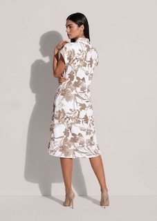 Hemdblusenkleid aus Viskose mit Blütenprint thumbnail 4