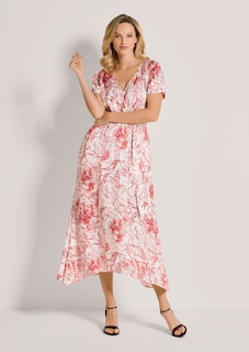 Bedrucktes Kleid in Wickel-Optik thumbnail 2