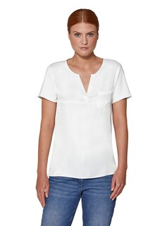 Blusenshirt im stylischen Material-Mix thumbnail 2